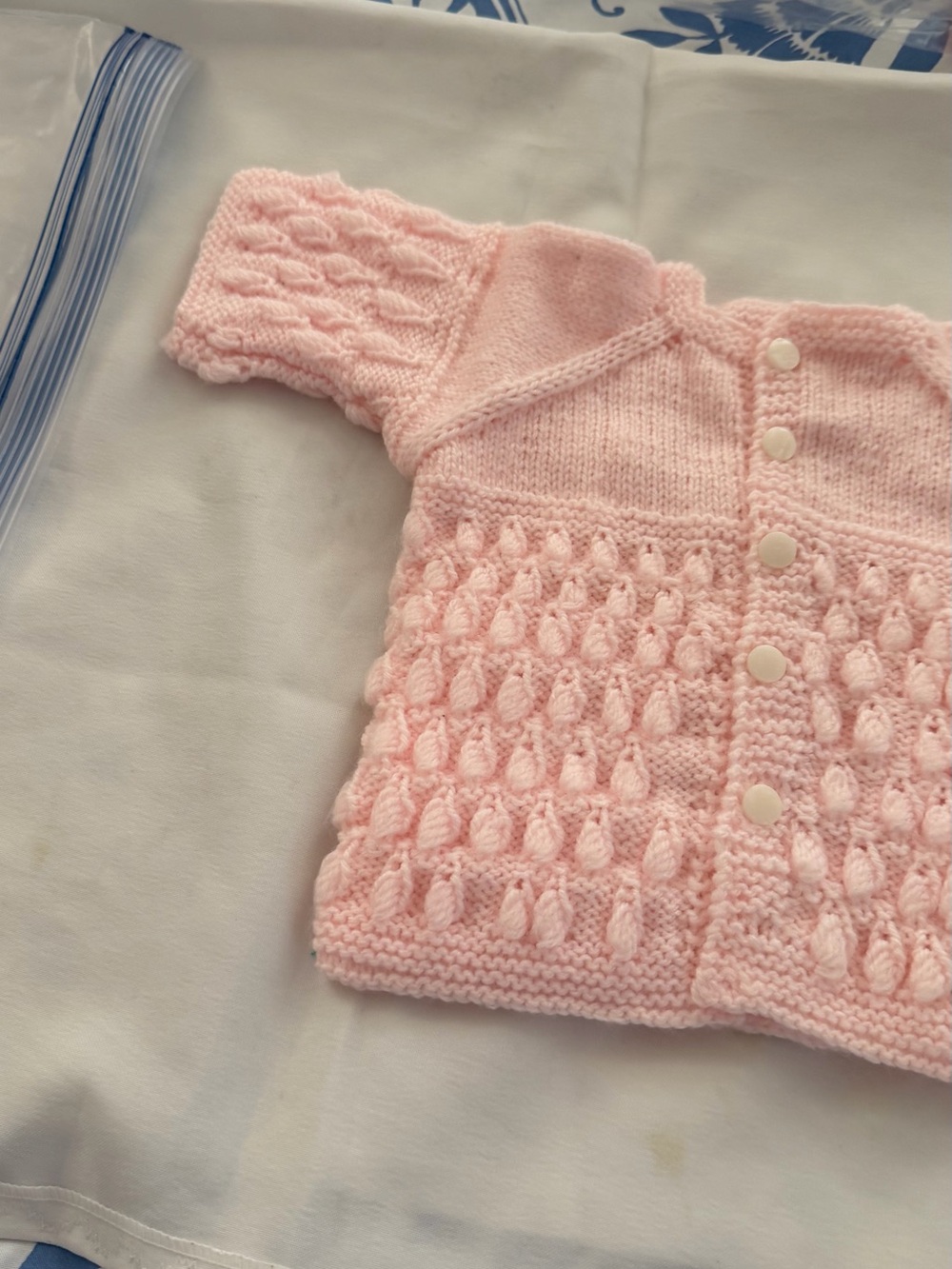 Pink Knit Baby Cardigan Jacket